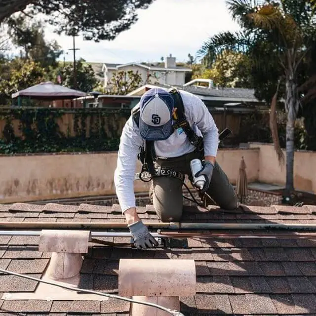 Roof solar panel fixing